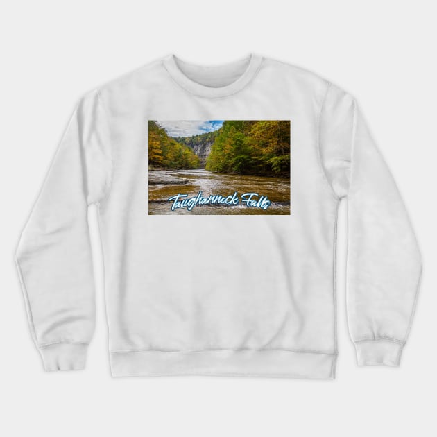 Taughannock Falls Tompkins County New York Crewneck Sweatshirt by Gestalt Imagery